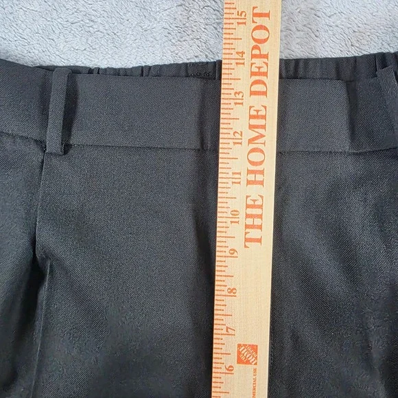 Madewell Women 14 Slouchy Black Trousers Pleated Wide Leg Brushed Twill - Picture 13 of 13